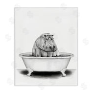 Rachel Nieman | Hippo In A Tub Funny