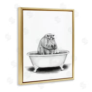 Rachel Nieman | Hippo In A Tub Funny