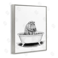 Rachel Nieman | Hippo In A Tub Funny
