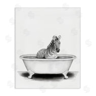 Rachel Nieman | Zebra In A Tub Funny