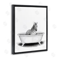 Rachel Nieman | Zebra In A Tub Funny