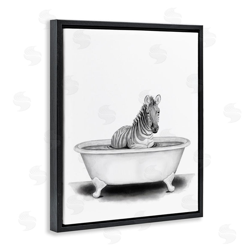 Rachel Nieman | Zebra In A Tub Funny