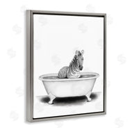 Rachel Nieman | Zebra In A Tub Funny