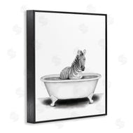 Rachel Nieman | Zebra In A Tub Funny
