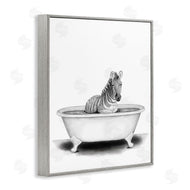 Rachel Nieman | Zebra In A Tub Funny