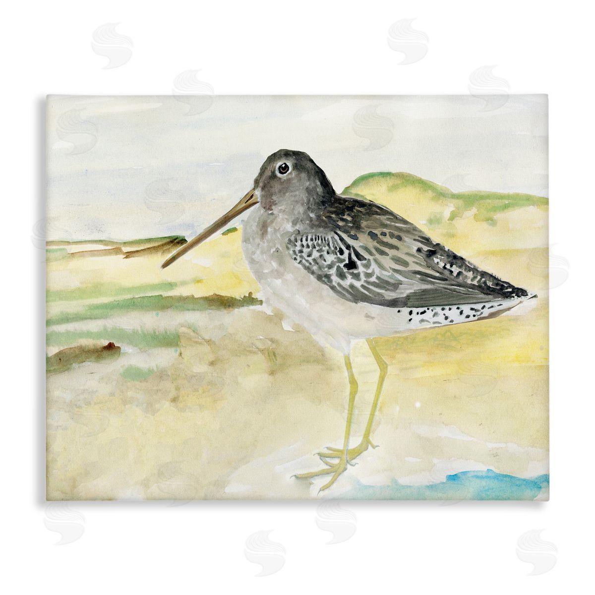 Bird Encounter Landscape Canvas Wall Art, Home Decor by Stellar Studio