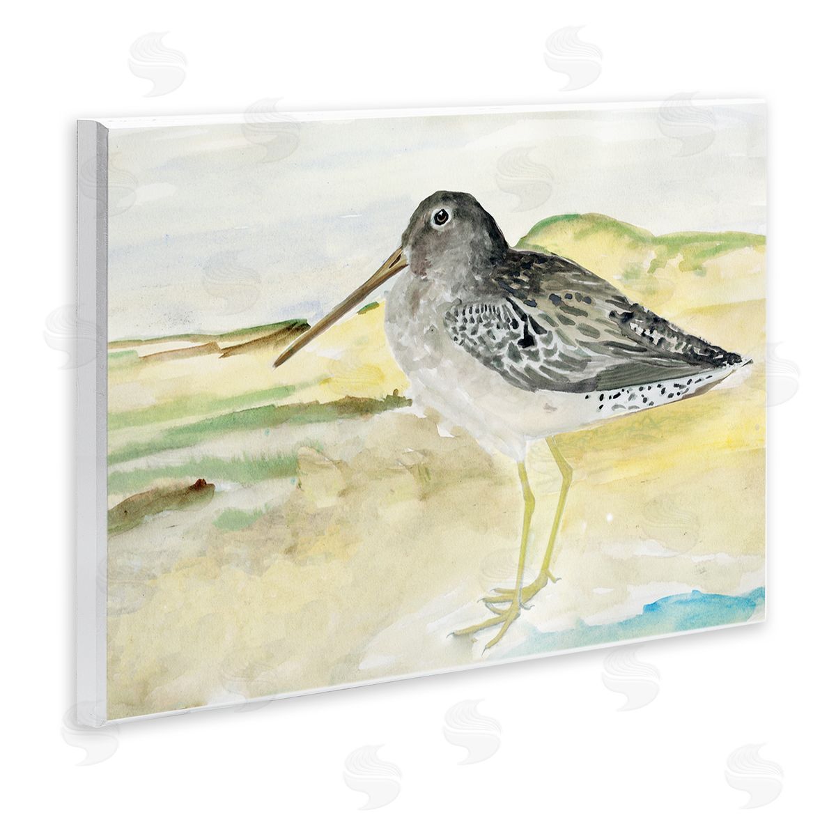 Bird Encounter Landscape Wood Plaque Wall Art, Home Decor by Stellar Studio