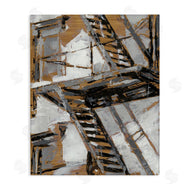 Ethan Harper | Fire Escape Abstract City Painting