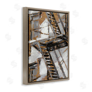 Ethan Harper | Fire Escape Abstract City Painting
