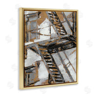 Ethan Harper | Fire Escape Abstract City Painting
