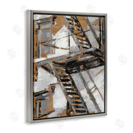Ethan Harper | Fire Escape Abstract City Painting
