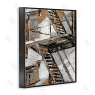 Ethan Harper | Fire Escape Abstract City Painting