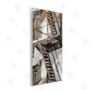 Ethan Harper | Fire Escape Abstract City Painting