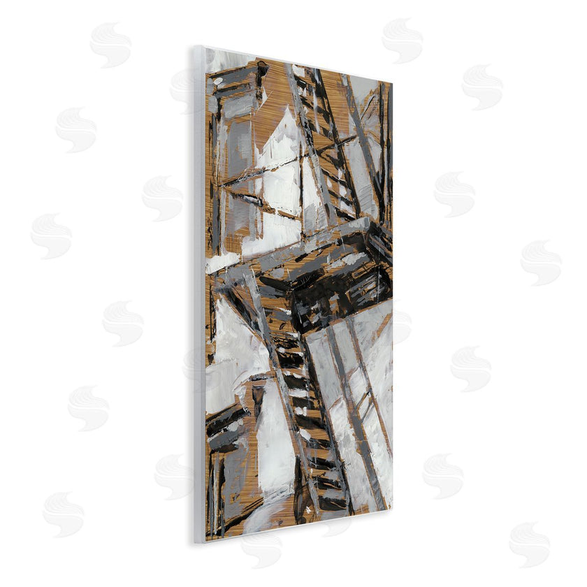 Ethan Harper | Fire Escape Abstract City Painting