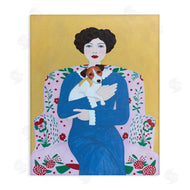 Sally B | Woman & Dog On Armchair