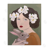 Sally B | Woman And Rabbit Floral