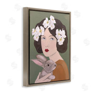 Sally B | Woman And Rabbit Floral