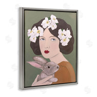Sally B | Woman And Rabbit Floral
