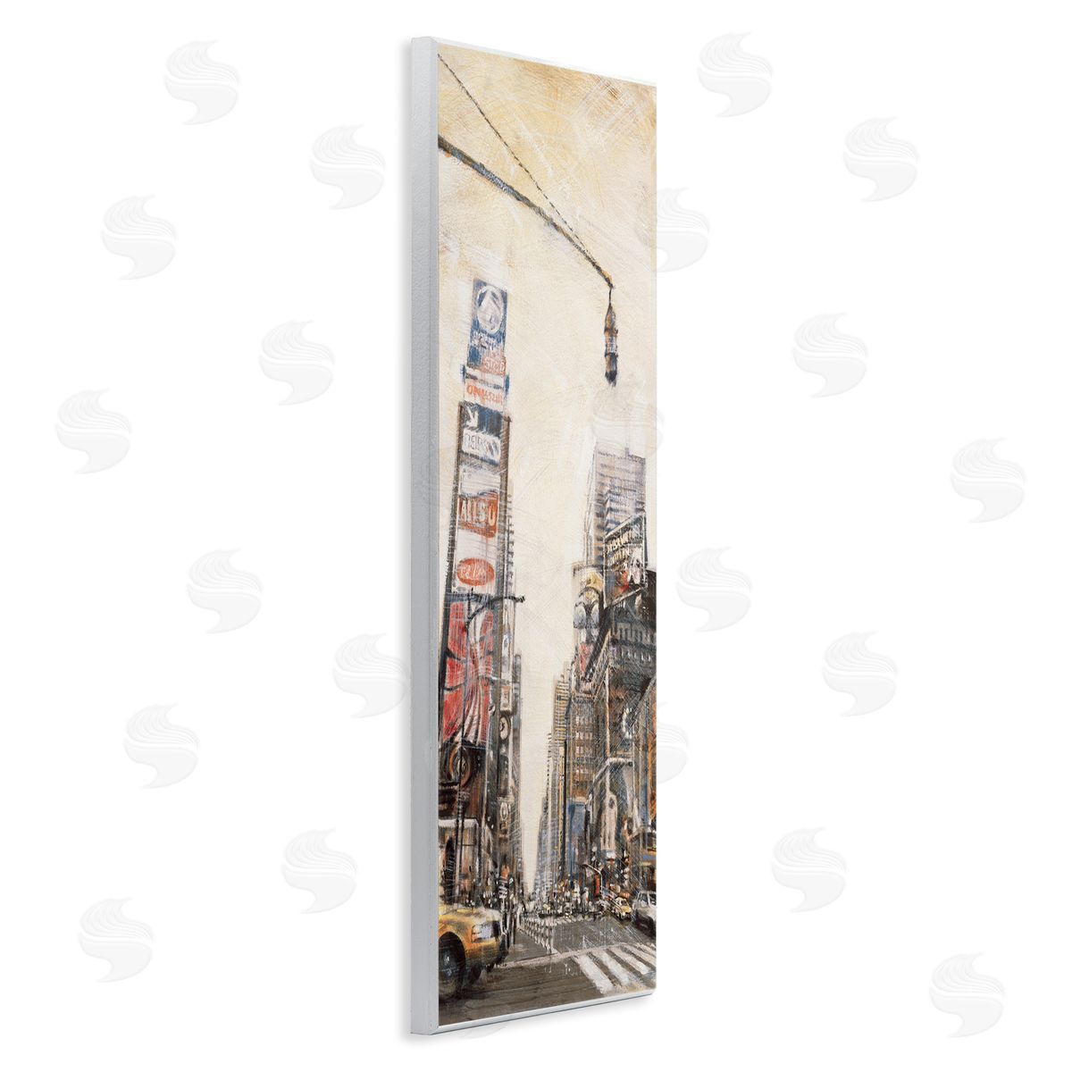 New York City Buildings Painting Wood Plaque Wall Art, Home Decor by Matthew Daniels