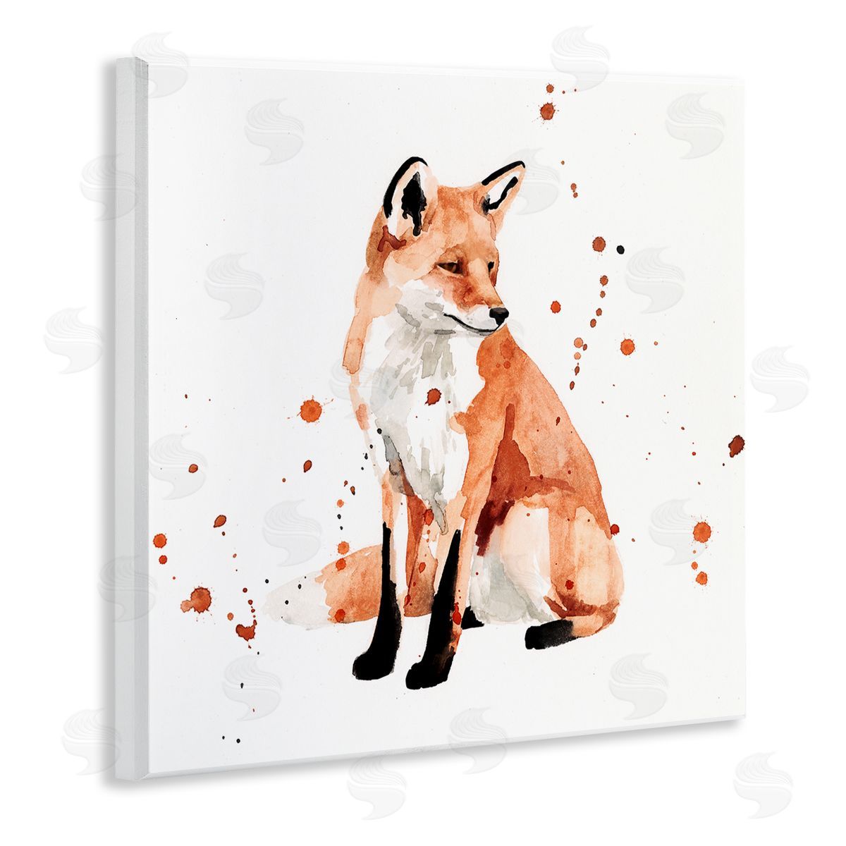 Resting Fox Wood Plaque Wall Art, Home Decor by Victoria Borges