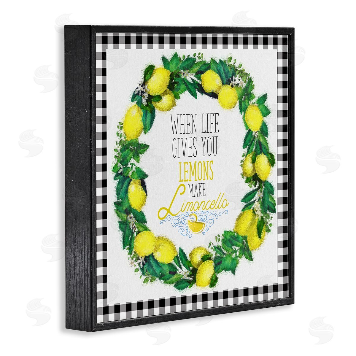 Make Limoncello Kitchen Humor Black Frame Print Wall Art, Home Decor by The Saturday Evening Post
