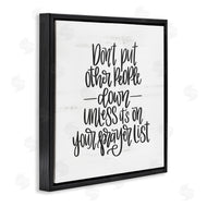 Imperfect Dust | Don't Put Others Down Inspirational