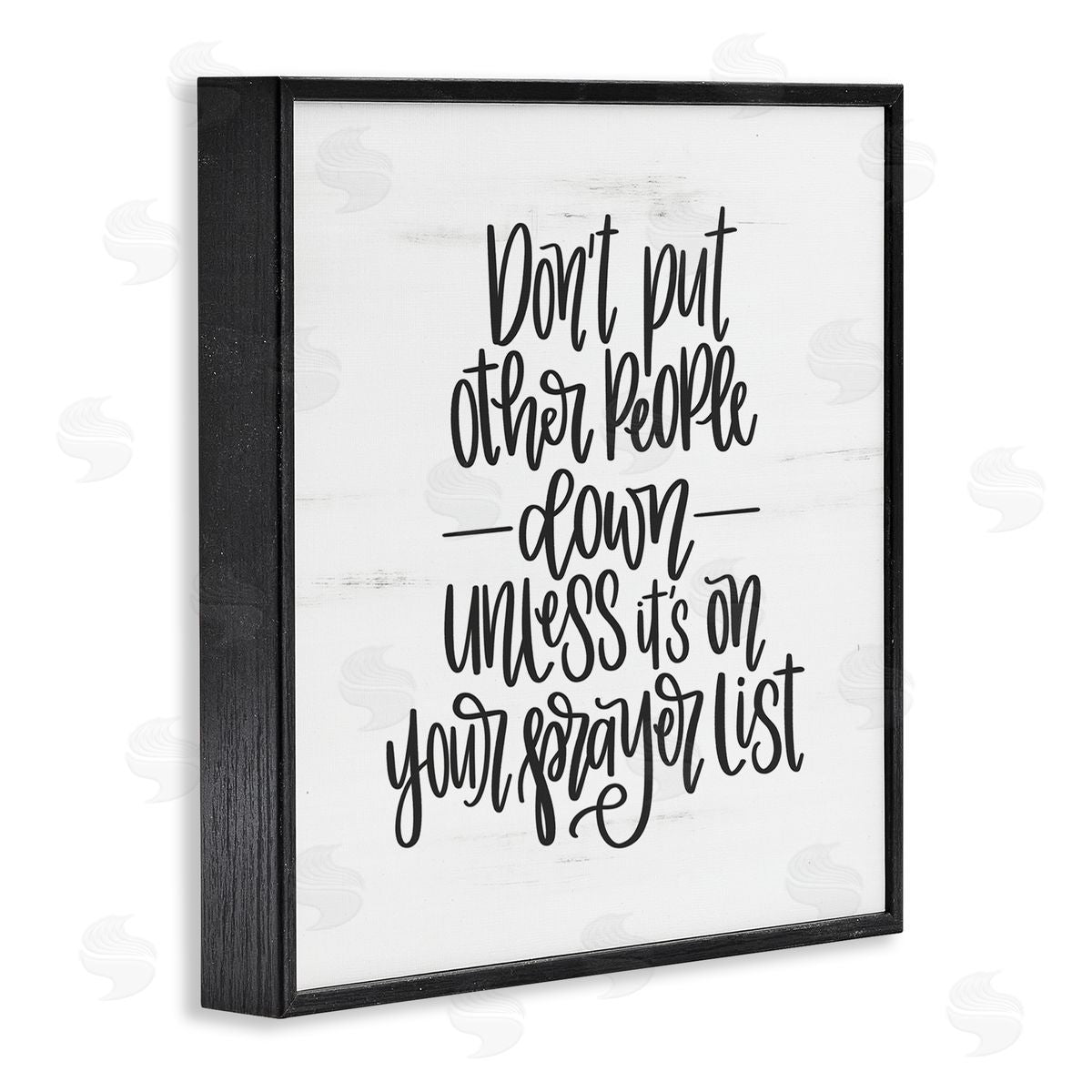 Don't Put Others Down Inspirational Black Frame Print Wall Art, Home Decor by Imperfect Dust