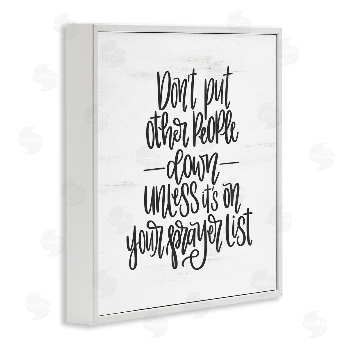 Don't Put Others Down Inspirational White Frame Print Wall Art, Home Decor by Imperfect Dust