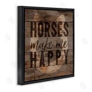 Gigi Louise | Horses Make Me Happy Horseshoe