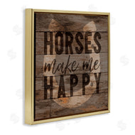 Gigi Louise | Horses Make Me Happy Horseshoe