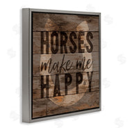 Gigi Louise | Horses Make Me Happy Horseshoe