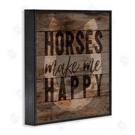 Gigi Louise | Horses Make Me Happy Horseshoe