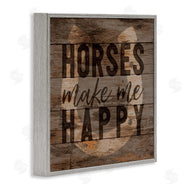 Gigi Louise | Horses Make Me Happy Horseshoe