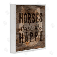 Gigi Louise | Horses Make Me Happy Horseshoe