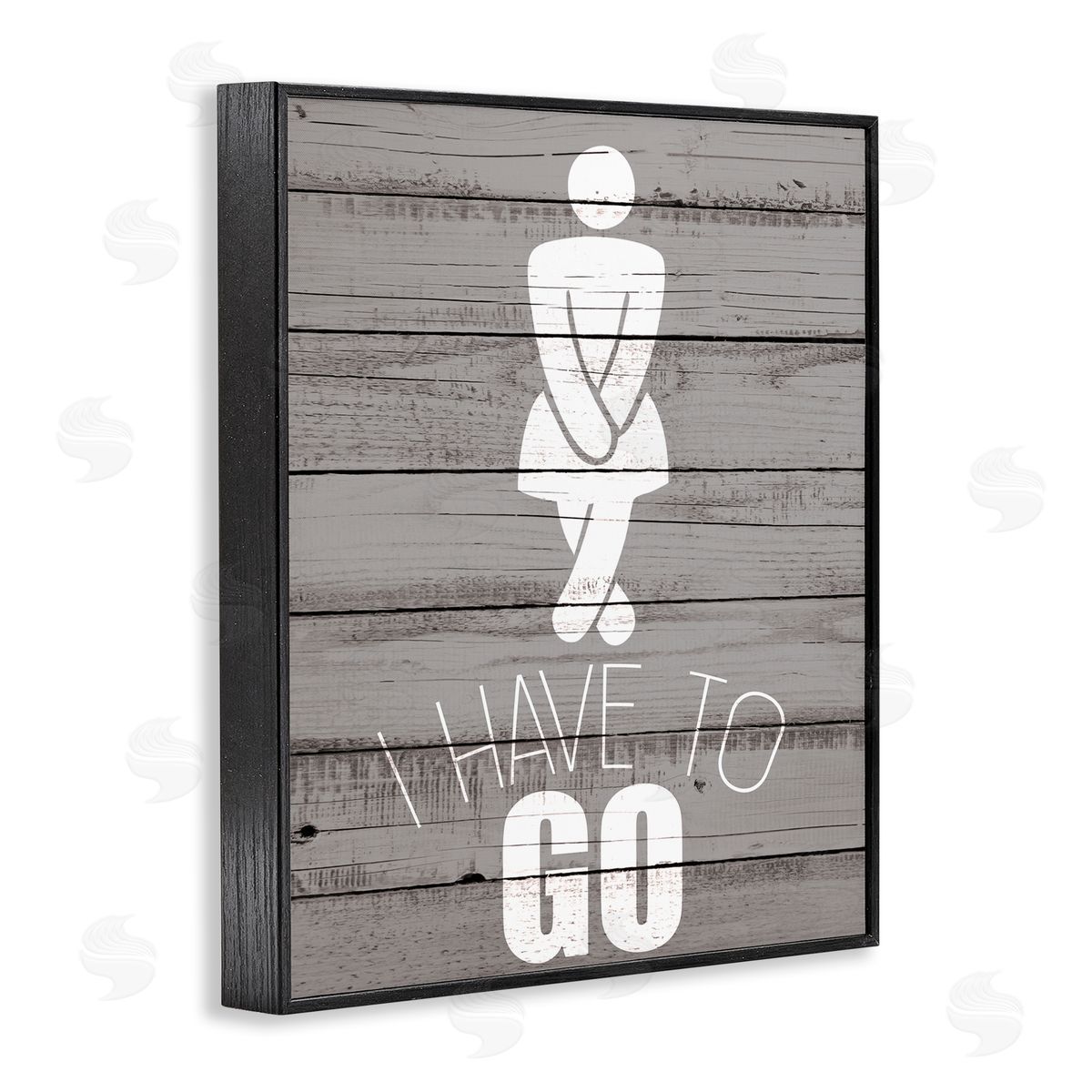 Women's Room Have To Go Black Frame Print Wall Art, Home Decor by Kim Allen