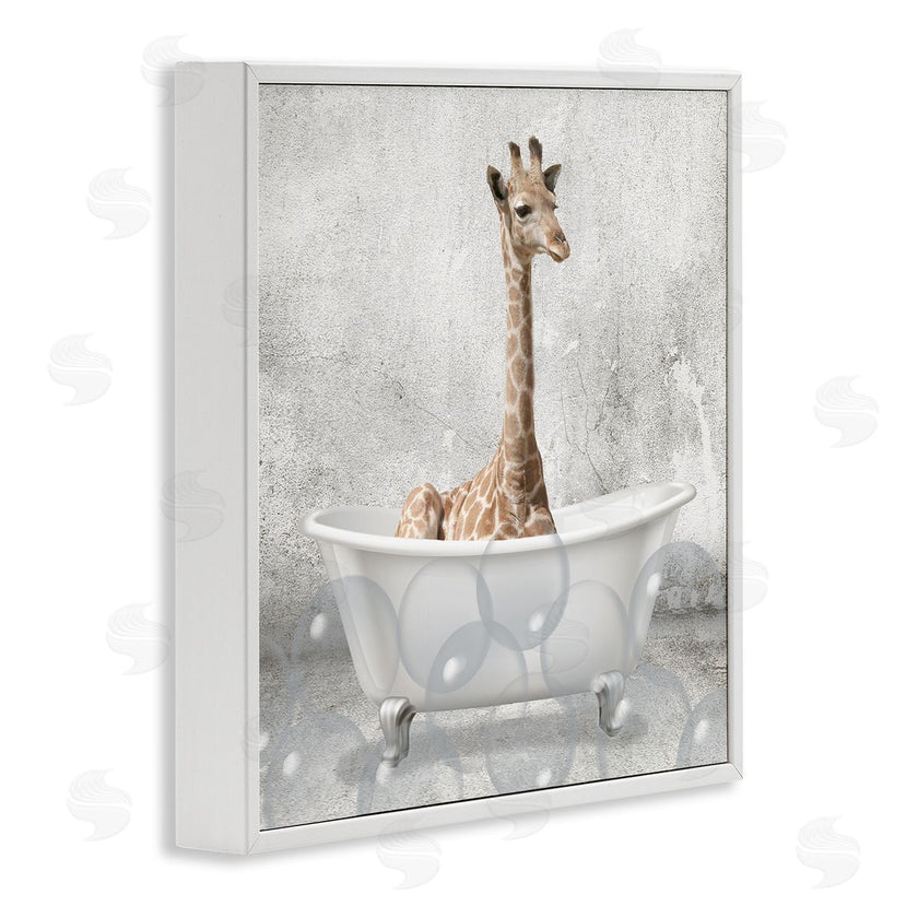 Kim Allen | Baby Giraffe Bath Time