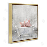 Kim Allen | Baby Piglets Bath Time