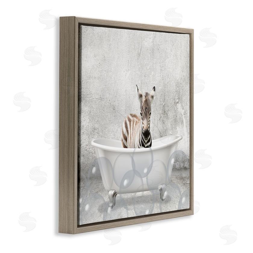 Kim Allen | Baby Zebra Bath Time