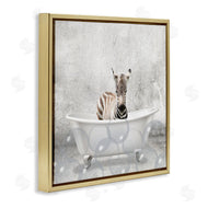 Kim Allen | Baby Zebra Bath Time