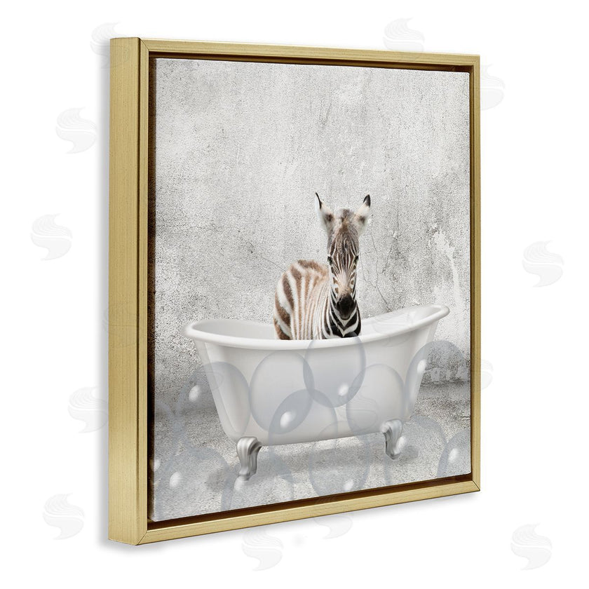 Kim Allen | Baby Zebra Bath Time
