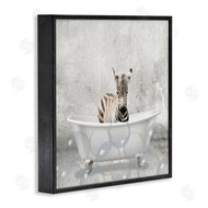 Kim Allen | Baby Zebra Bath Time