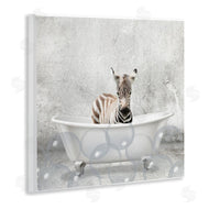 Kim Allen | Baby Zebra Bath Time