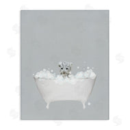 Leah Straatsma | White Tiger Blue Bath Cute