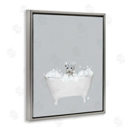Leah Straatsma | White Tiger Blue Bath Cute