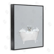 Leah Straatsma | White Tiger Blue Bath Cute