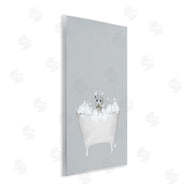 Leah Straatsma | White Tiger Blue Bath Cute