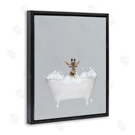 Leah Straatsma | Giraffe Blue Bath Cute