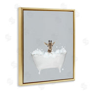 Leah Straatsma | Giraffe Blue Bath Cute