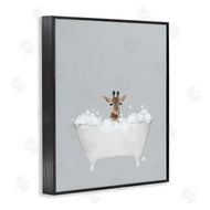 Leah Straatsma | Giraffe Blue Bath Cute