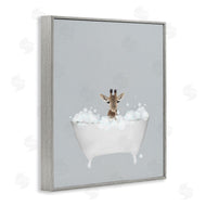 Leah Straatsma | Giraffe Blue Bath Cute